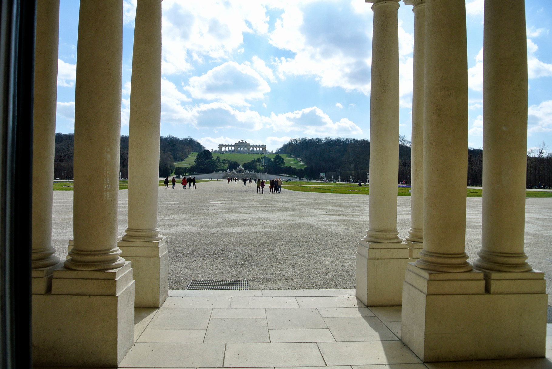 Sicht auf die Gloriette