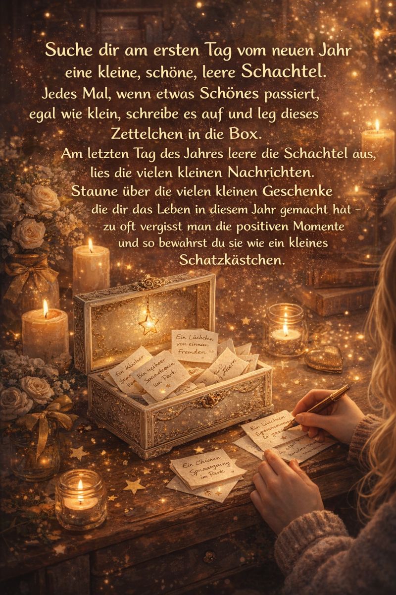 Ein kleines Schatzkästchen für das neue Jahr
