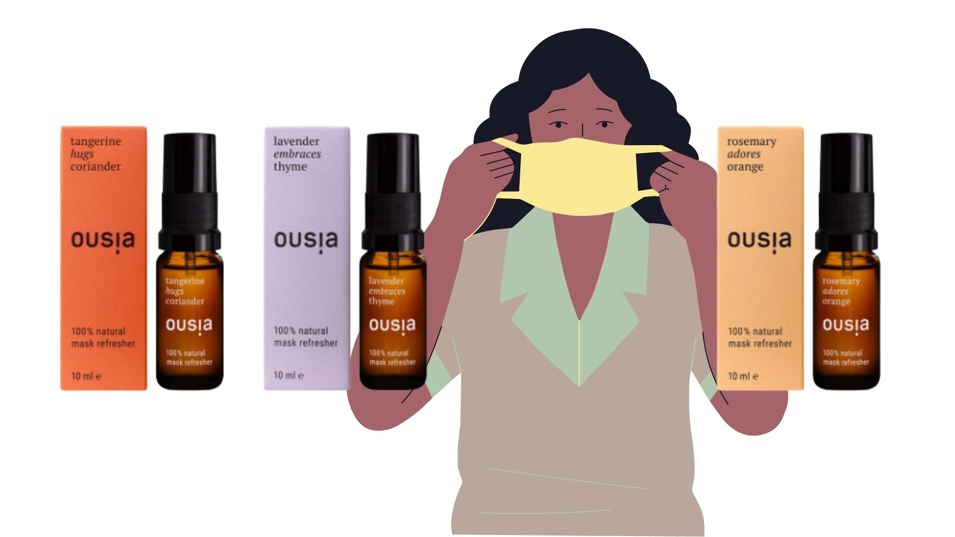Refresh your mask: Maskensprays mit ätherischen Ölen