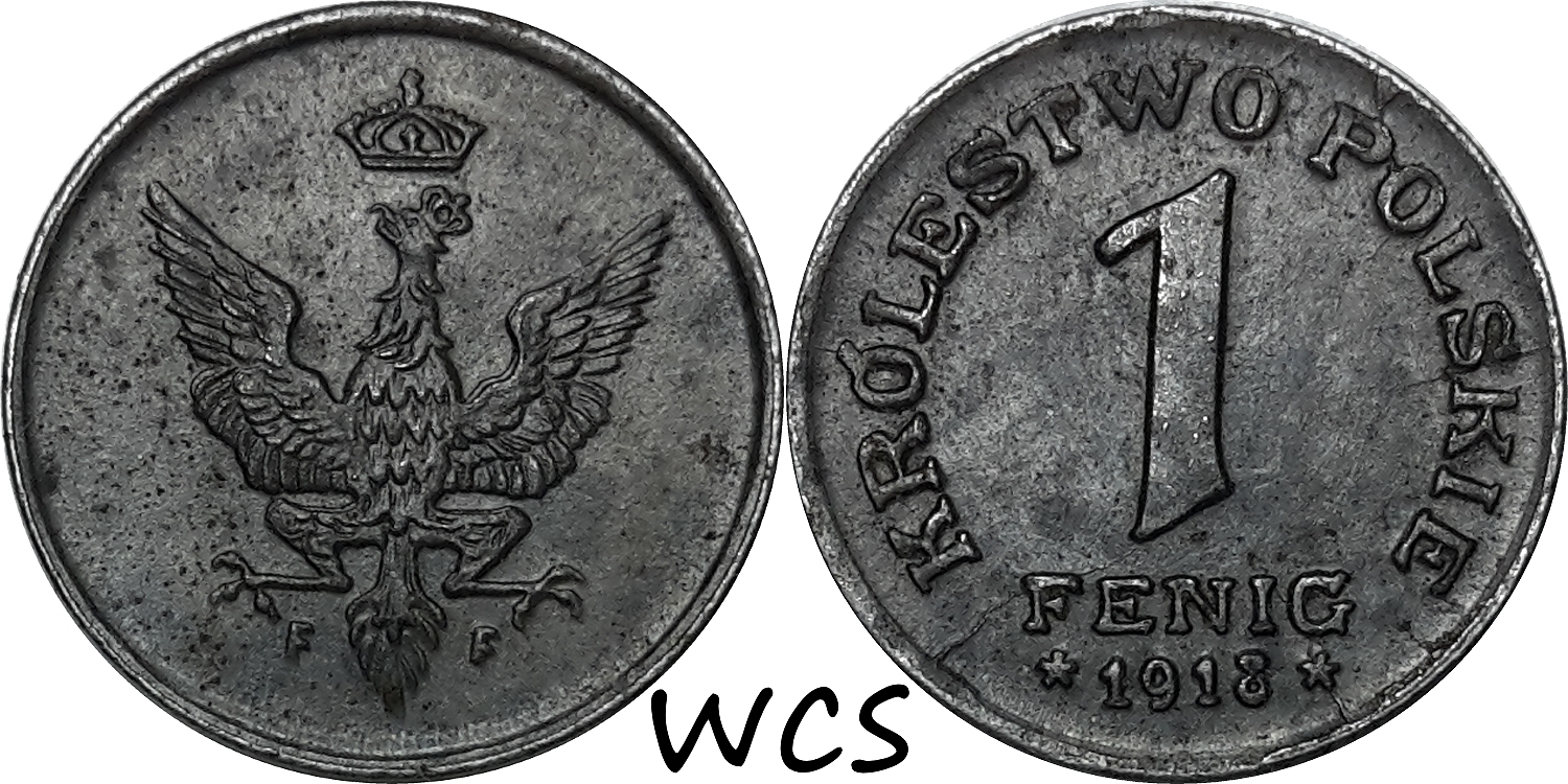 Poland 1 Fenig 1918 Y#4 XF