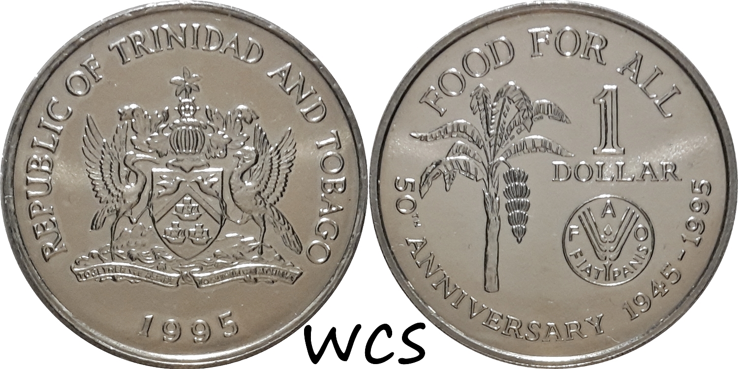 UNC URUGUAY 1995 SILVER COIN 100 Pesos 1995 FAO 50th Anniversary