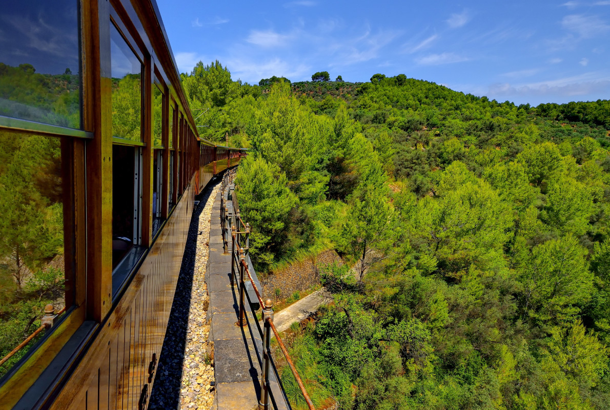 Best destinations to visit by train - Vintage train in Soller, Mallorca, Spain Copyright Jan Miko - European Best Destinations