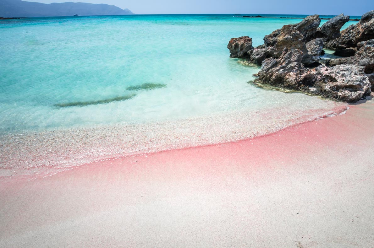 Best beaches in Greece - Elafonisi pink sand beach 