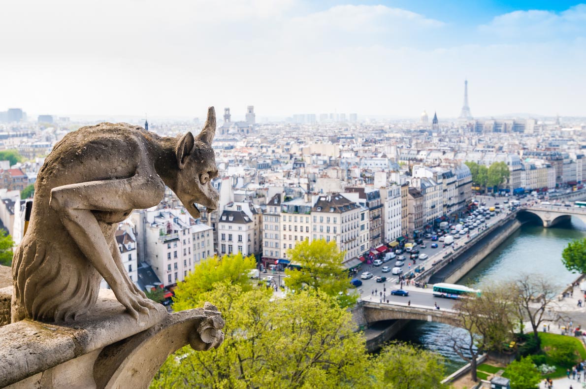 Best-things-to-do-in-Europe---Chimera-of-Notre-Dame-Cathedral-in-Paris---Copyright-Alexey-Broslavets