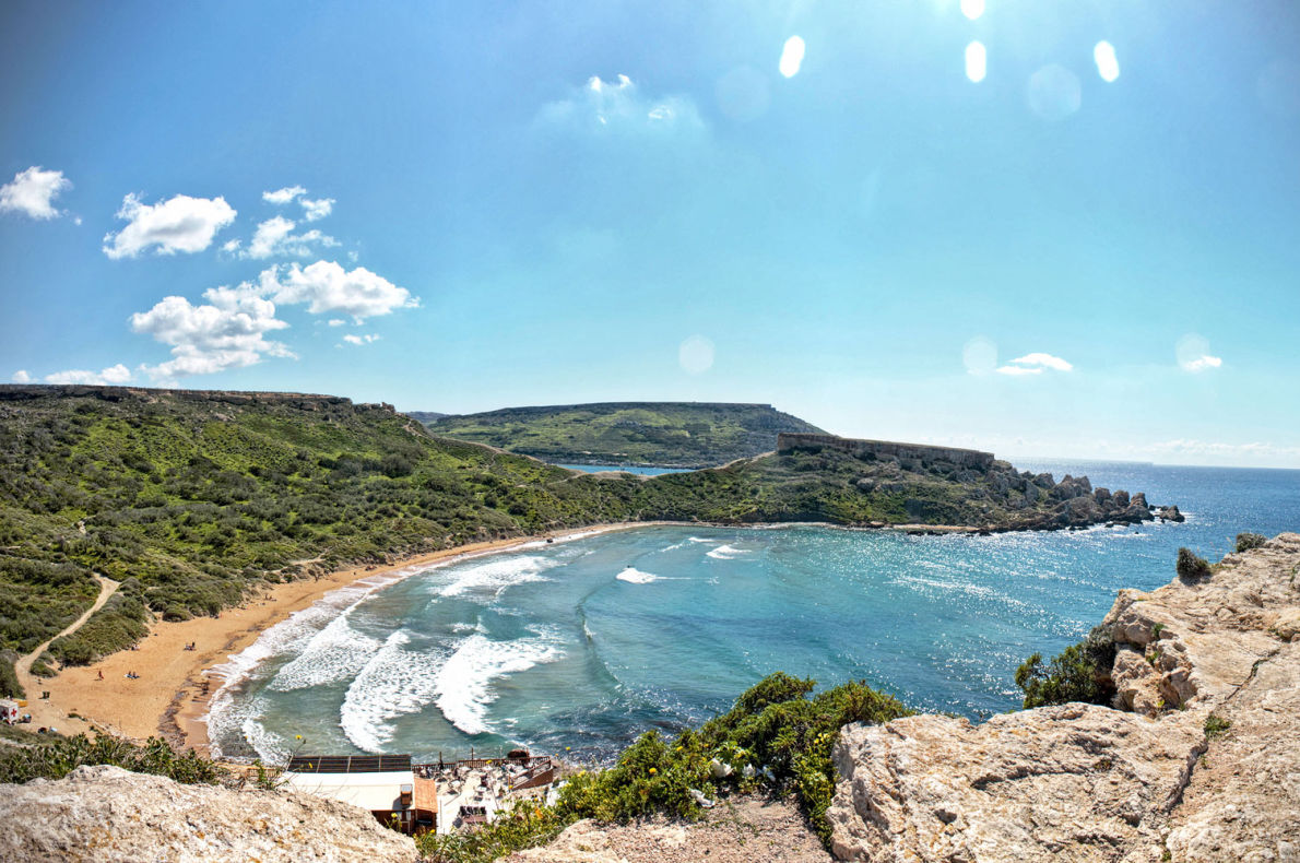 Best beaches in Europe - Ghajn Tuffieha  in Malta Beach 