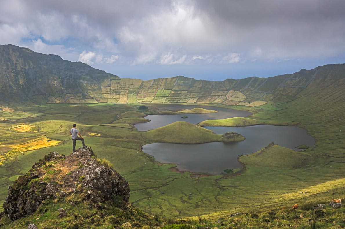 Nature wonders in Portugal - Volcano Crater - Corvo Island - Copyright Federica Violin - European Best Destinations