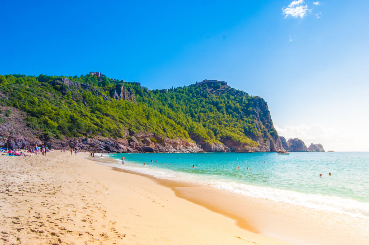 Best beaches in Turkey - Cleopatra beach in Alanya 