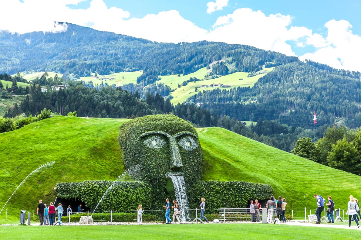Best hidden gems in Austria - Svarovski fountain in Wattens  - Copyright Photoillustrator - European Best Destinations