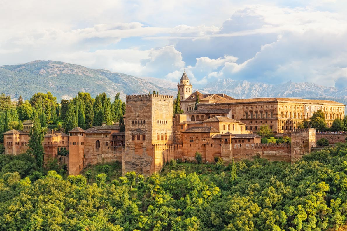 Best fortified destinations in Europe - European Best Destinations - ancient arabic fortress of Alhambra, Granada, Spain Copyright Shchipkova Elena