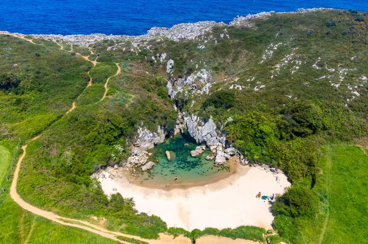 Best beaches in Europe - Gulpiyuri Beach