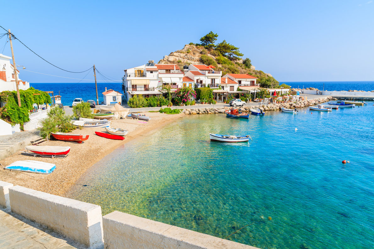 Best beaches in Greece - Kokkari beach - Samos Island 