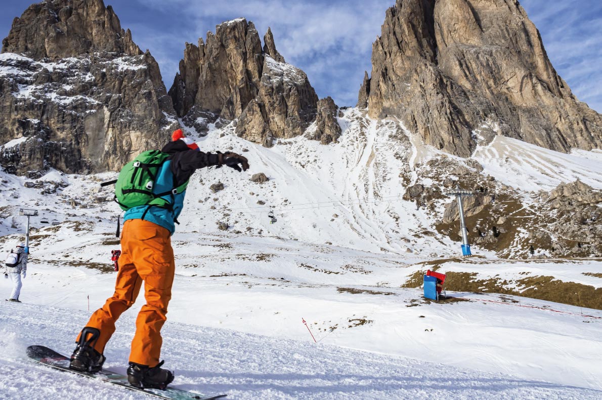 Best snowboard destinations in Europe - Val Gardena Dolomites - Copyright COLOMBO NICOLA - European Best Destinations