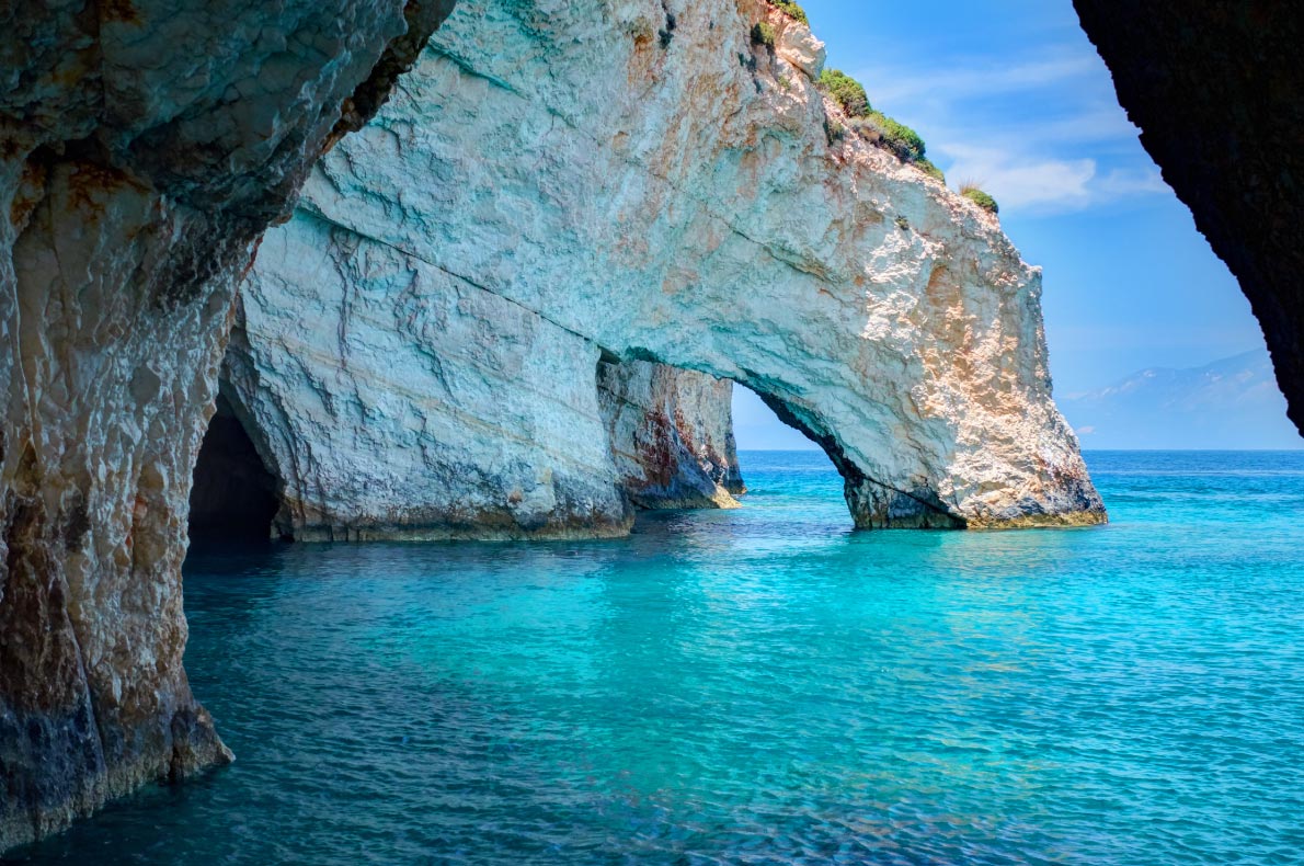 Best natural wonders in Greece - Blue Caves Zakynthos