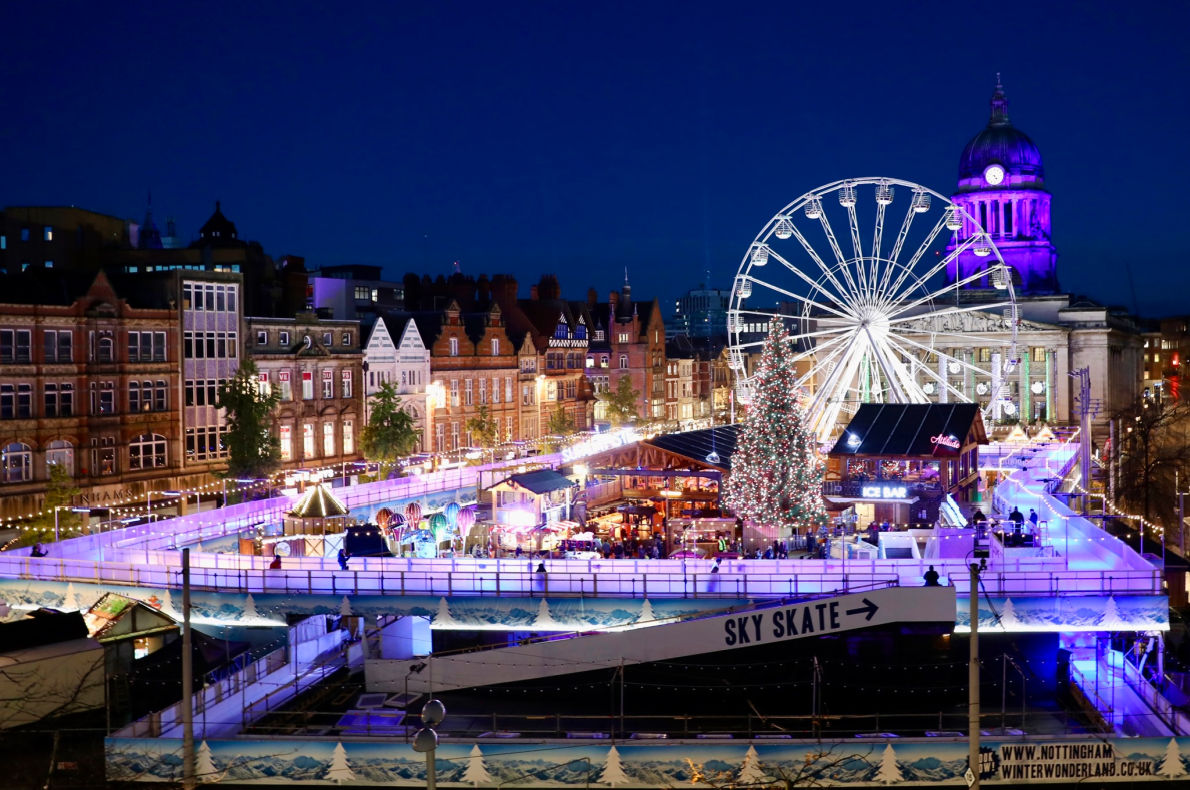 Best Christmas Ice Skating in Europe - Nottingham