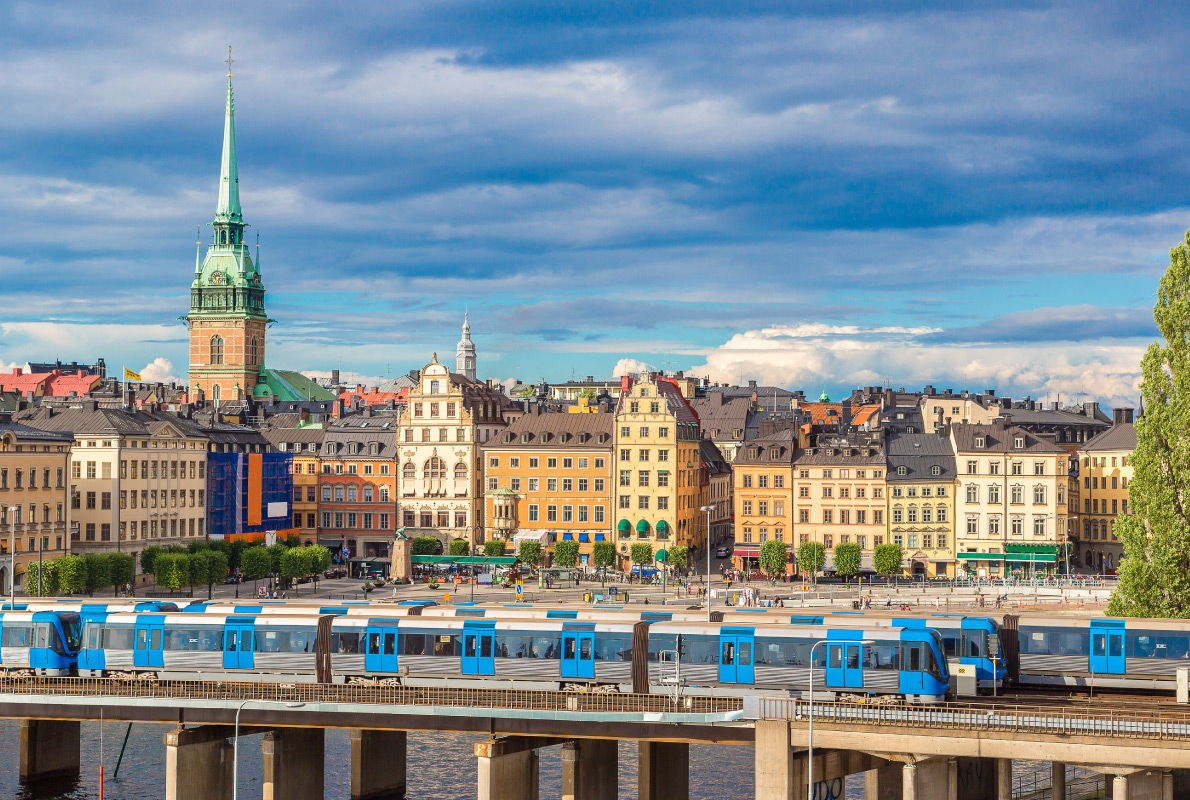 Best destinations to visit by train - Stockholm - Gamla Stan, the old part of Stockholm, Sweden in a summer day Copyright c- European Best Destinations