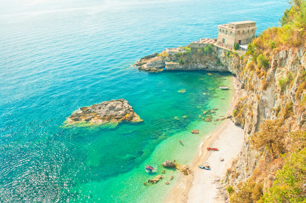 Best beaches in Europe -  Cauco Beach - Erfie - Amalfi 