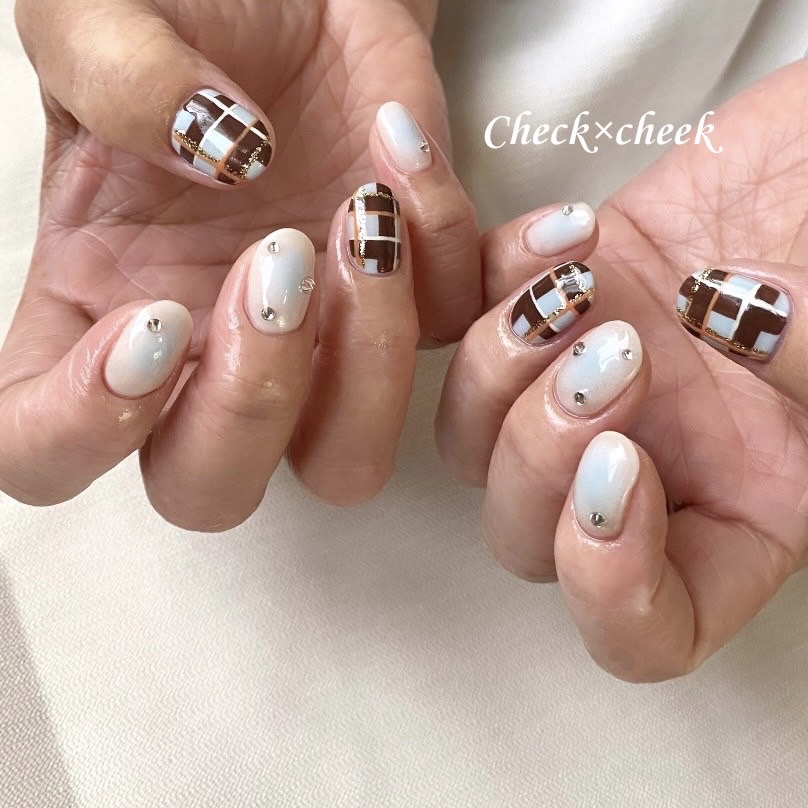チェックネイル☆