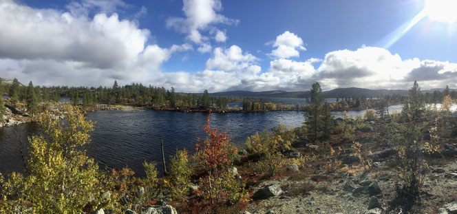 Rundblick über den Rogen in Schweden