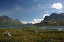 Ein Blick über die Landschaft von Valle in Norwegen