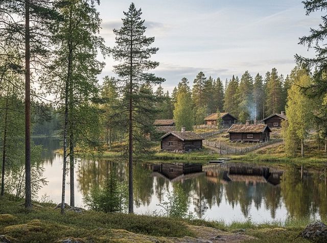 Blockhütte Kommune