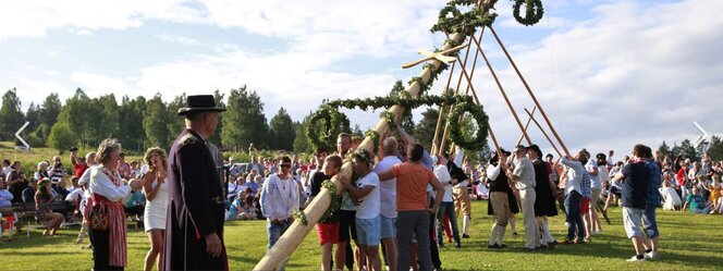 Wir feiern Midsommar in Leksand