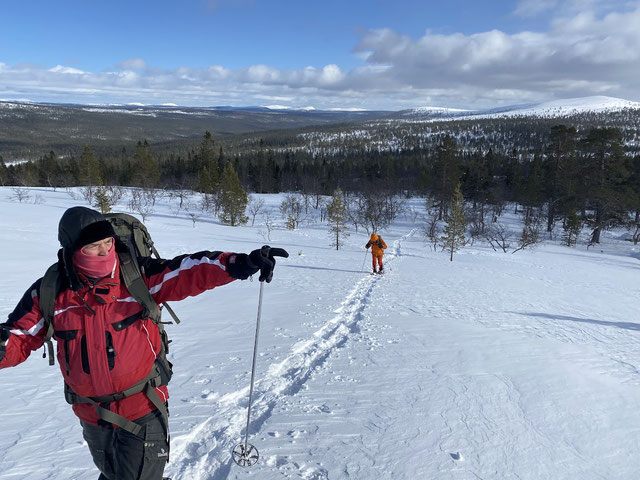 Aufstieg in Töfsingdalen