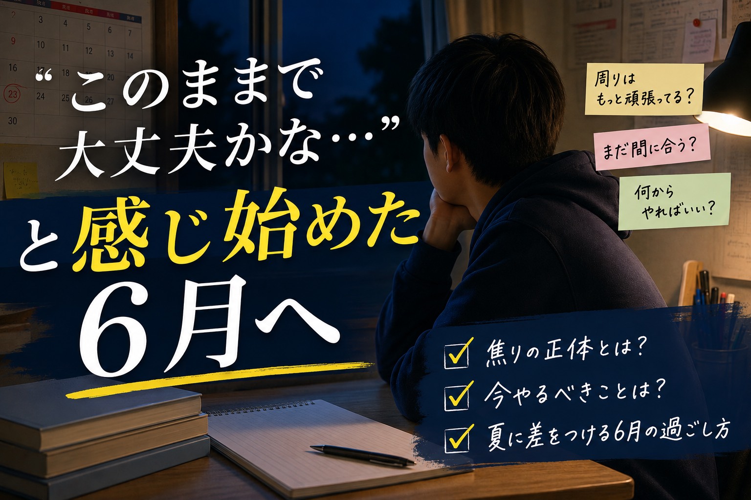 「このままで大丈夫かな」と感じ始めた6月へ