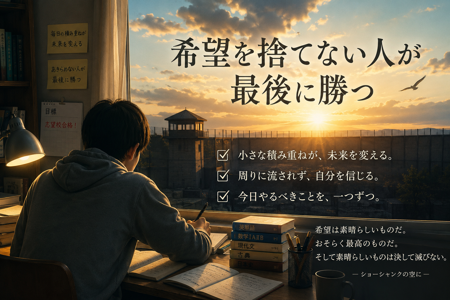希望を捨てない人が最後に勝つ