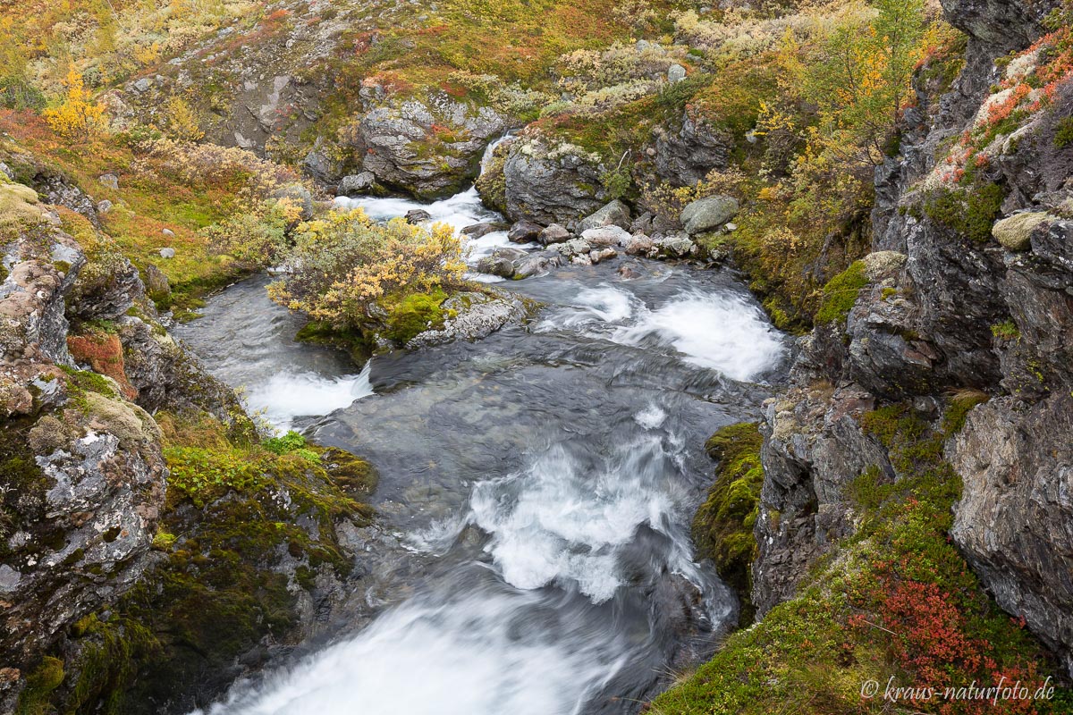 Fluss Øyna am Bjørgavegen