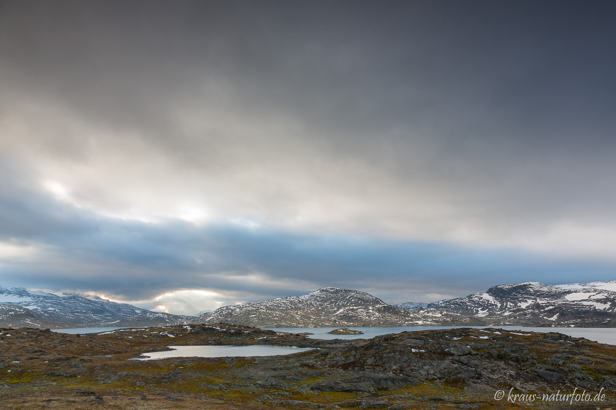 Bei Sonnenaufgang auf dem Sognefjellet