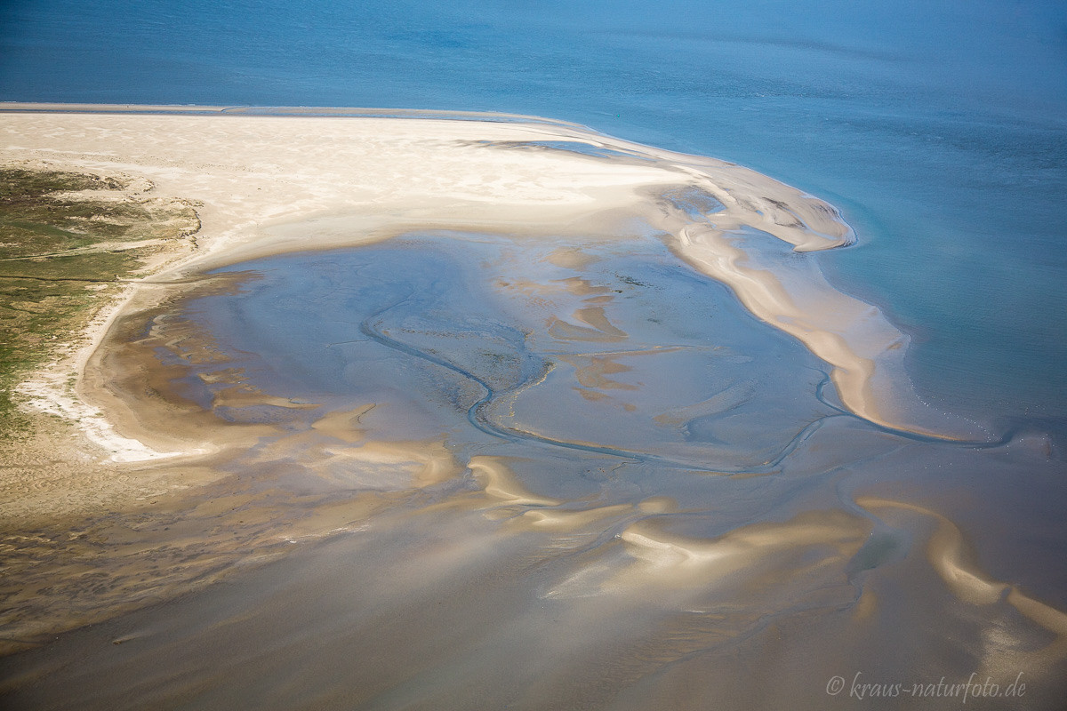 Wattenmeer Luftaufnahme, Baltrum