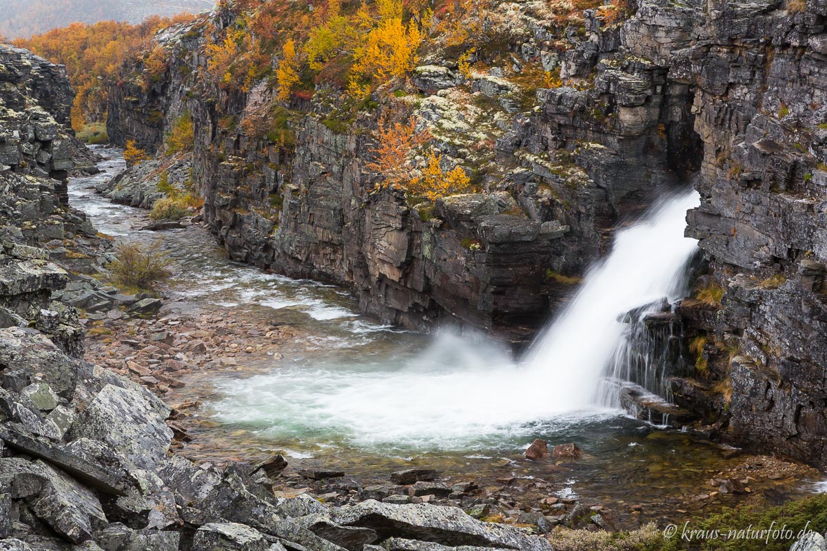 Wasserfall der Store Ula, Rondane