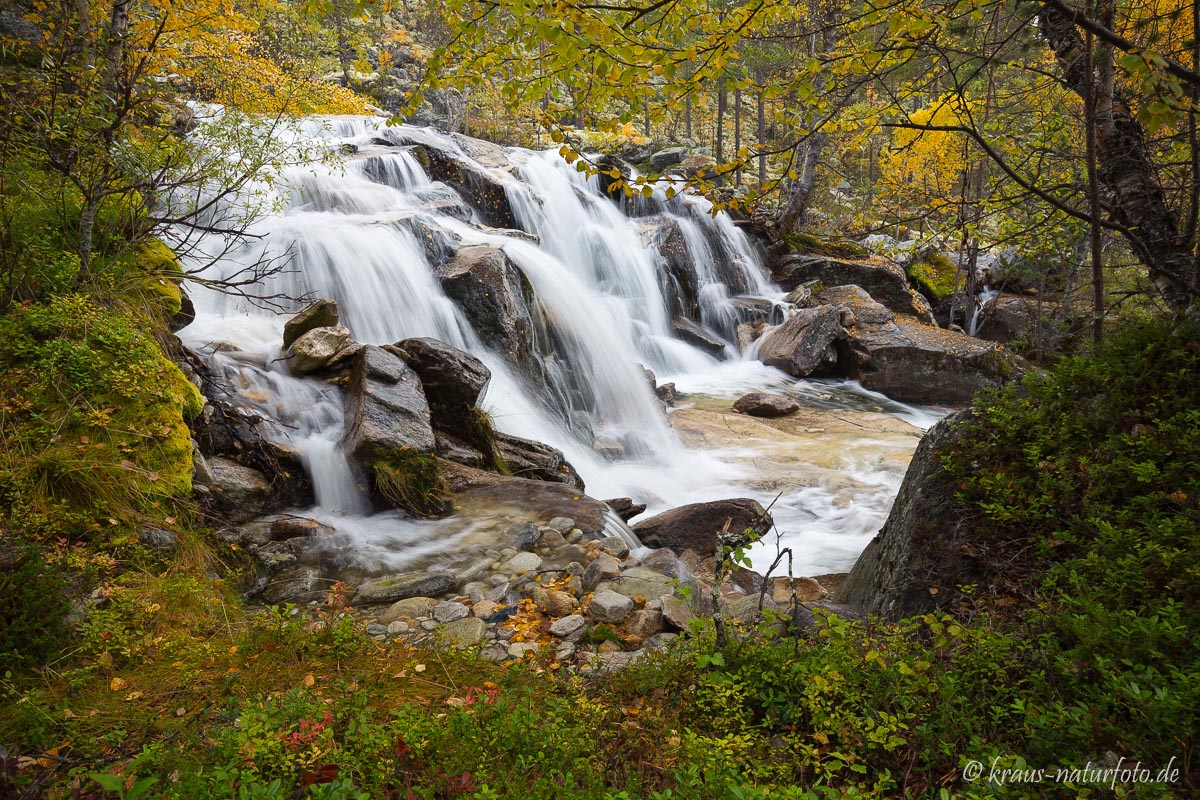 Wasserfall am Fluss Hørsa