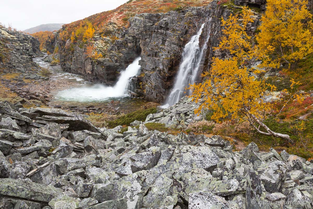 Wasserfall der Store Ula, Rondane