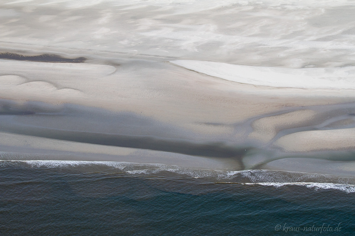 Wattenmeer Luftaufnahme, Norderney