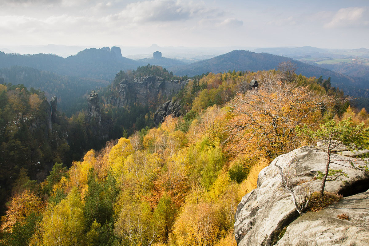 Herbst auf dem Carolafelsen