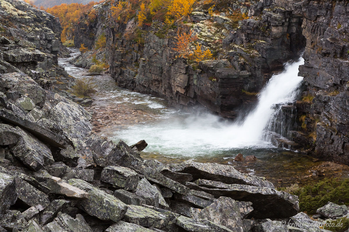 Wasserfall der Store Ula, Rondane