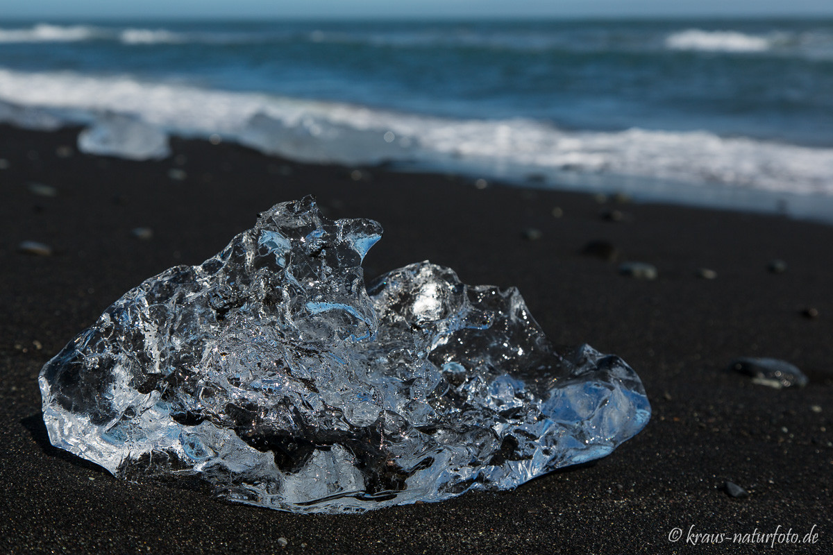 Eis am Strand, Jökulsarlon