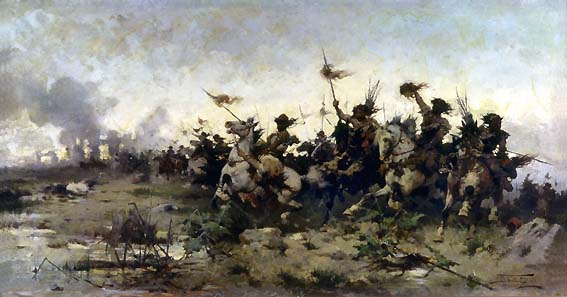 Alfredo Tominz, La battaglia di Aquileia, 1894 (Museo Revoltella)