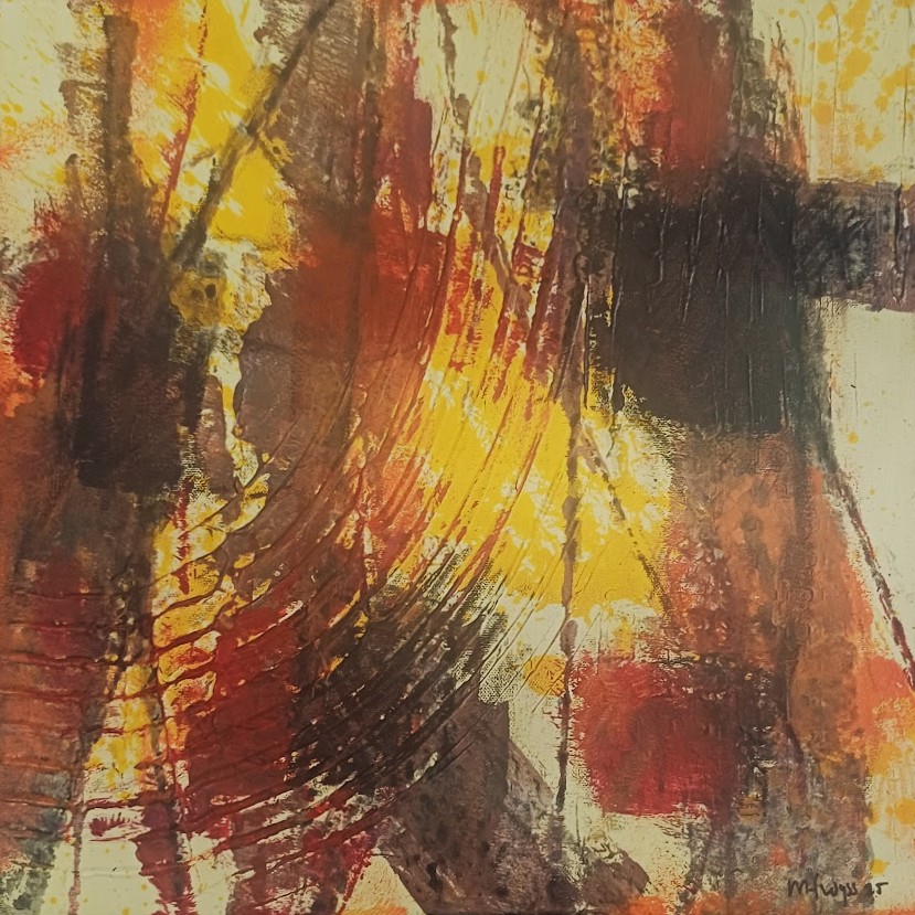 Michael F.Wyss, Verschiedene Standpunkte 40x40cm, 2025