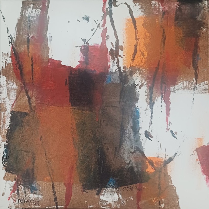Michael F.Wyss, Ohne Titel 2 40x40cm, 2025
