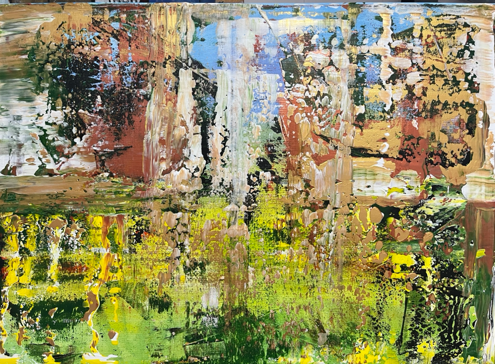 Ein Bild aus dem Kurs „rakeln nach Gerhard Richter“