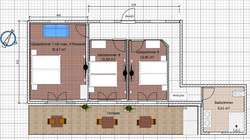 Grundriss Bungalow
