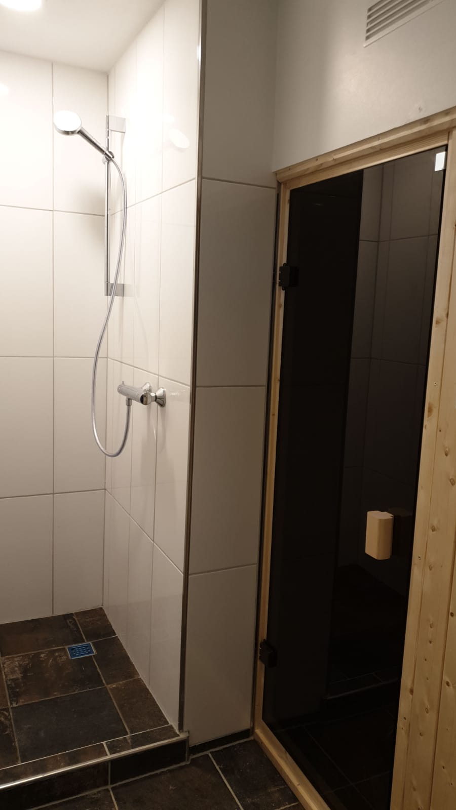 Sauna mit Dusche