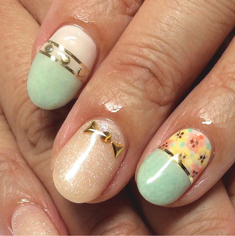 デニム&フラワーb