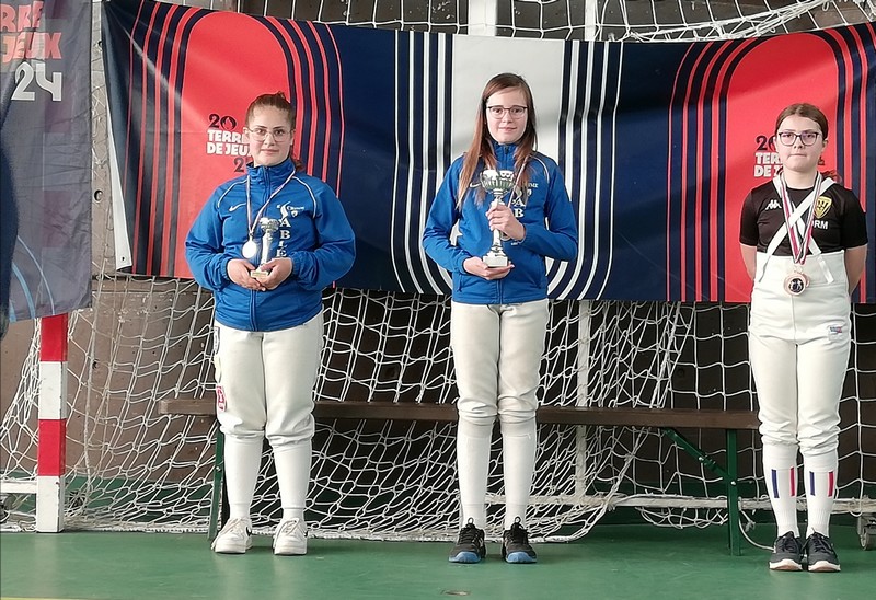 Coupe M13 : 1ère Manon et 2ème Jade