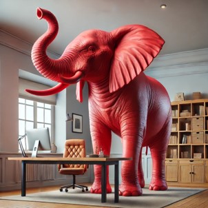 Un éléphant rouge dans votre bureau : hasard ou clin d’œil de l’univers ?