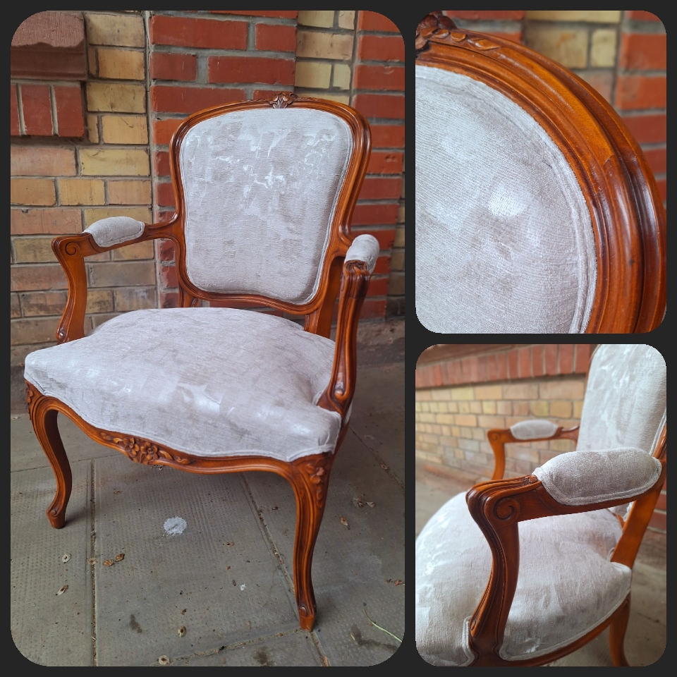 Rénovation d'un cabriolet Louis XV.