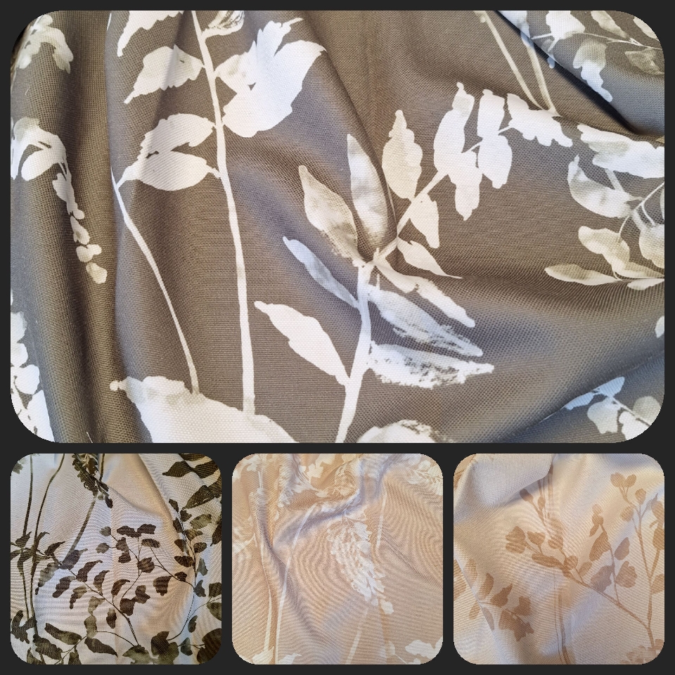 Découvrez un tissu élégant et raffiné, idéal pour vos projets de rideaux et de décoration intérieure. Sa composition lui confère à la fois de la tenue et une belle souplesse, tout en restant facile d’entretien : lavable en machine à 30°C.  🌿 Disponible en 4 coloris !  Avec son motif végétal délicat et sa belle qualité, il apportera douceur, lumière et élégance à vos intérieurs.  👉 Venez le découvrir à l’atelier et imaginez vos prochains rideaux, coussins sur mesure ! 