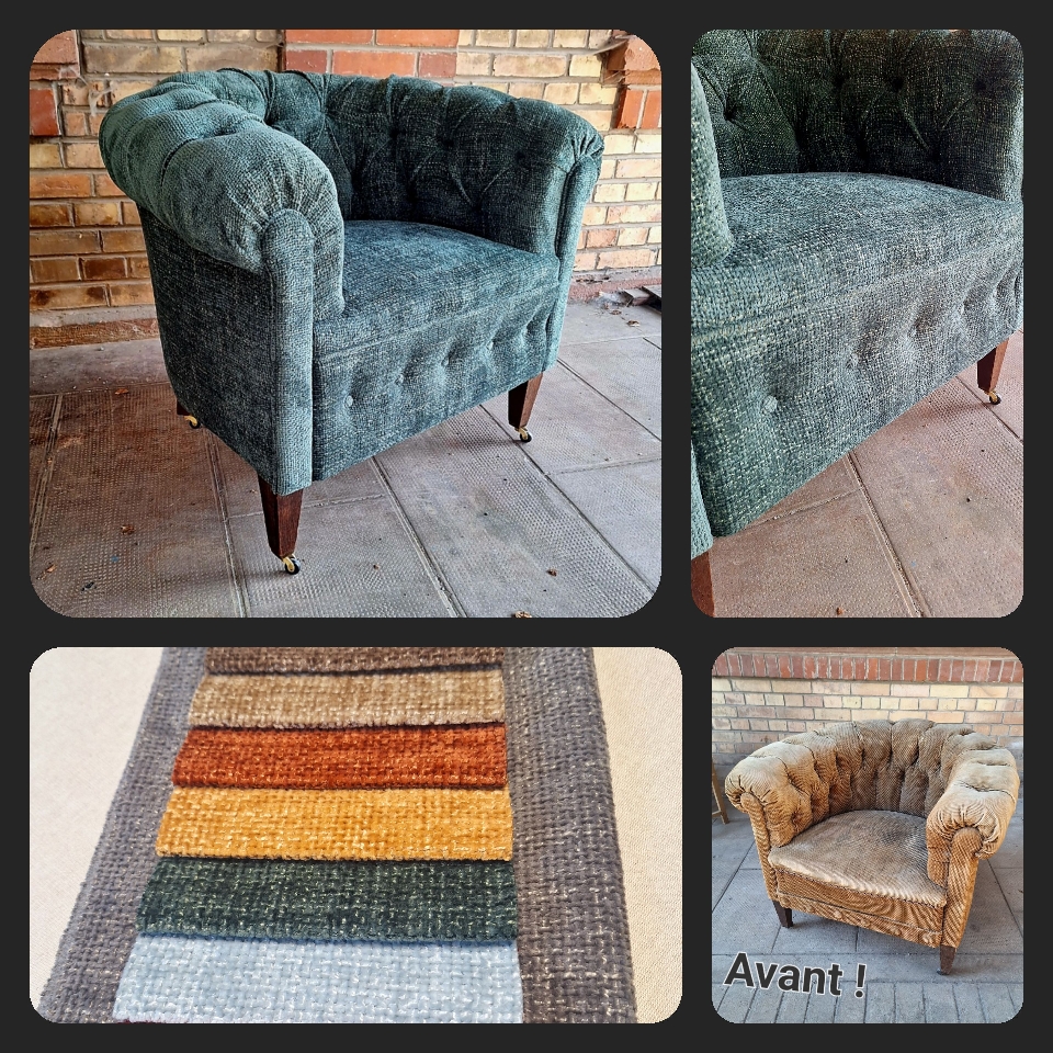 Rénovation d'un fauteuil. 